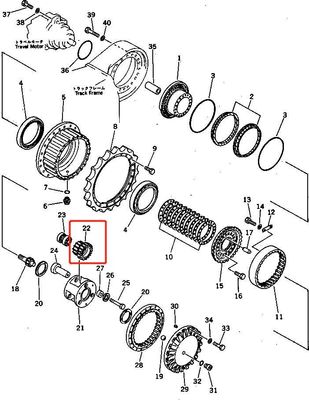 PC300-3 207-27-00040 GEAR PLANETARY 2072700040 PC300-3 Partes de las cajas de engranajes